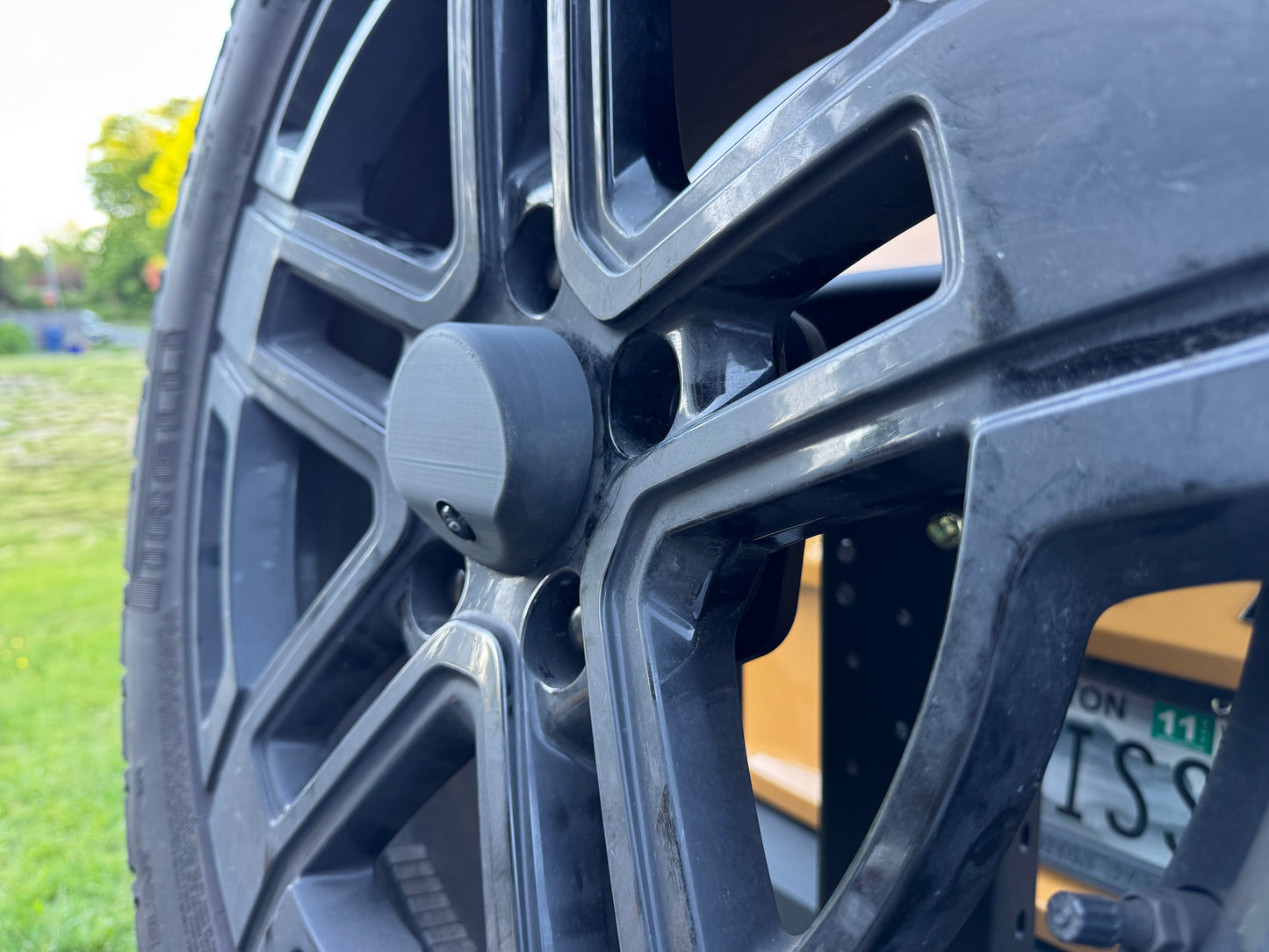 Rivian Rear Camera Relocation Kit - Spare Wheel Center Cap