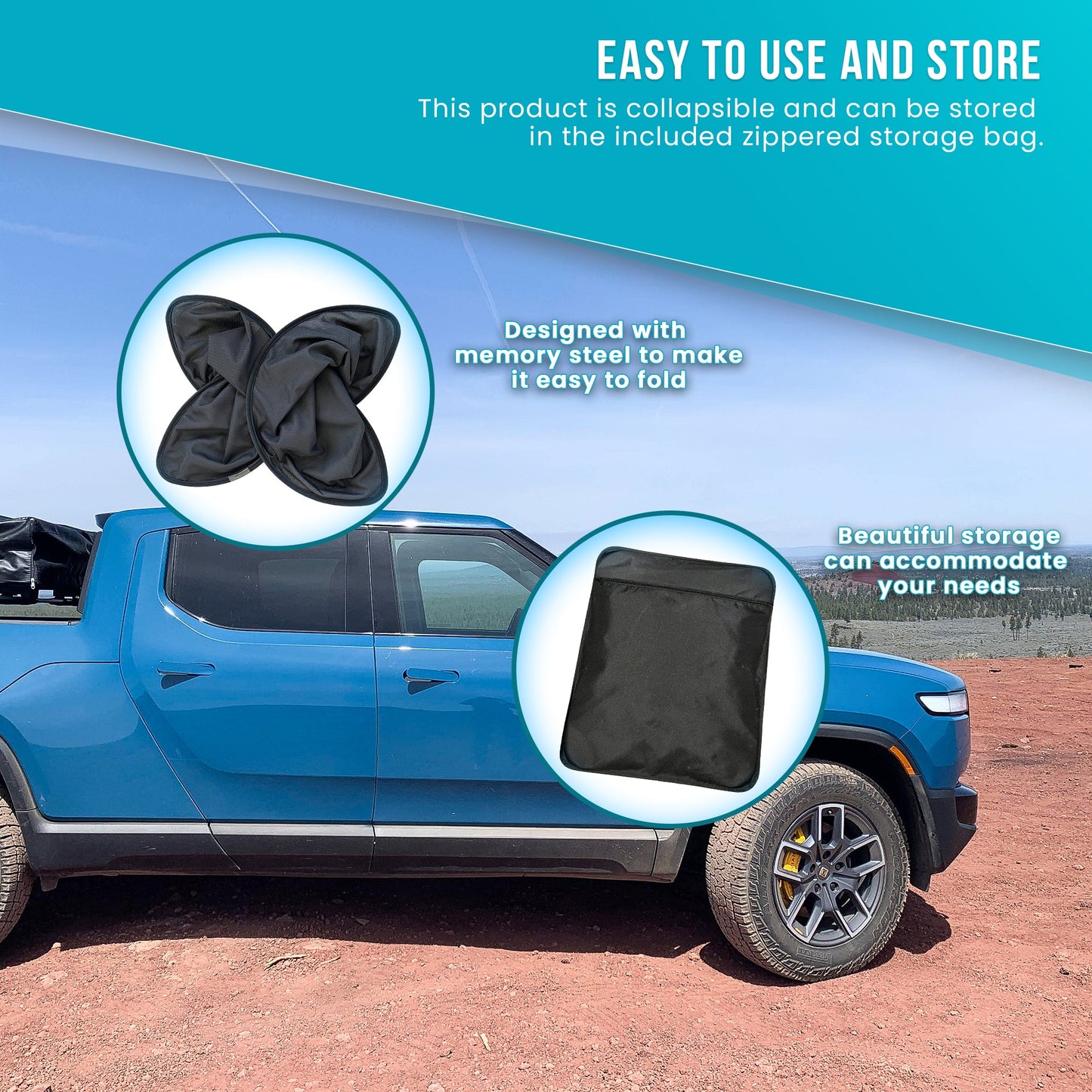 Imperfect Pano Roof Shades for Your Gen 1 Rivian R1T