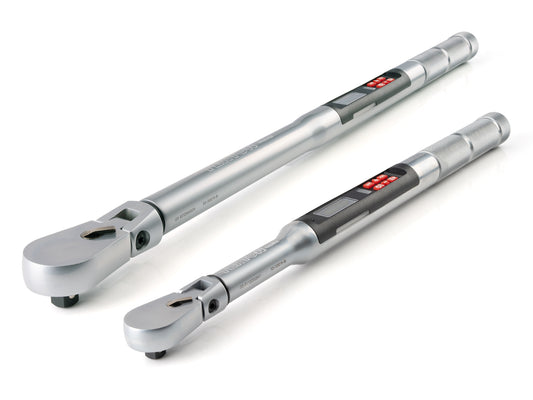 Tekton 3/8, 1/2 Inch Drive 90-Tooth Electronic Torque Wrench Set with Cases (2-Piece)